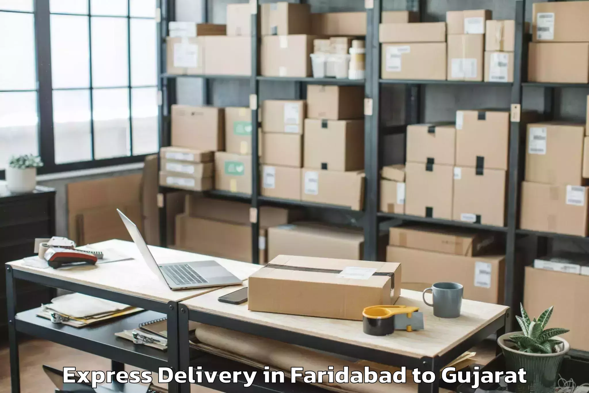 Reliable Faridabad to Bavla Express Delivery